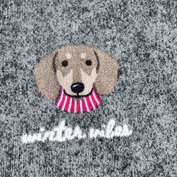 Joyspun Gray Knit Nightgown Size 2X to 3X Frenchie Dachshund Christmas pajamas - Picture 7 of 8